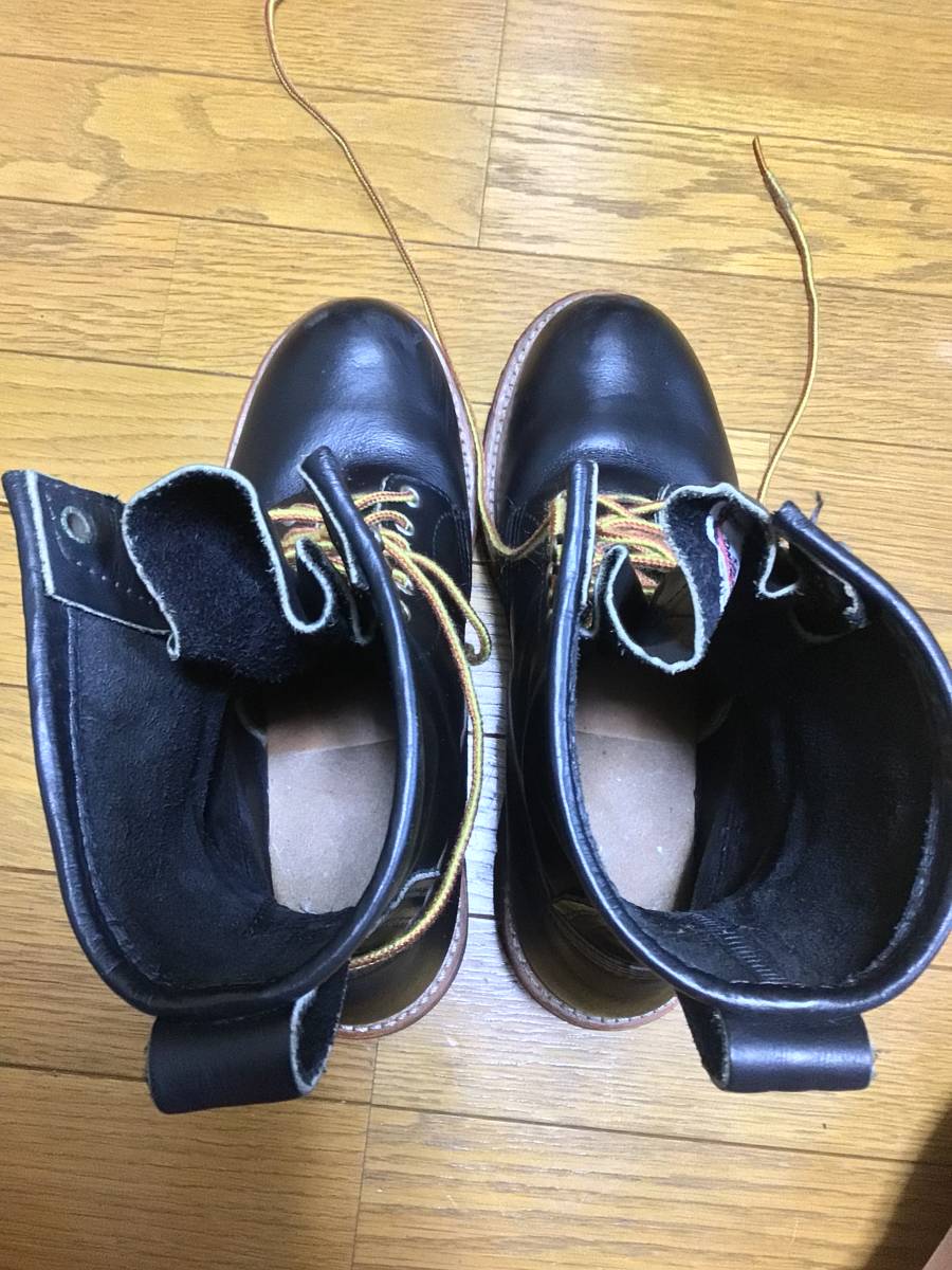 REDWING レッドウイング 9inchLoggerBoots 9インチロガーブーツ #2218 サイズ US8D 26.0cm スティールトゥ ブラック 箱あり 中古品_画像6