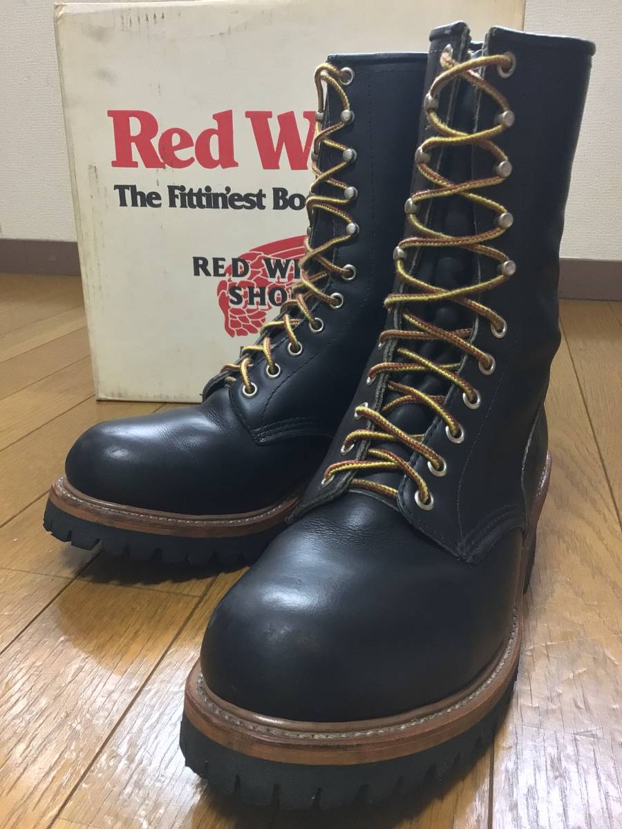 REDWING レッドウイング 9inchLoggerBoots 9インチロガーブーツ #2218 サイズ US8D 26.0cm スティールトゥ ブラック 箱あり 中古品_画像1