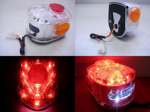 即決☆4L モンキー LED テールランプAssy クリアー 新品 Monkey_画像3