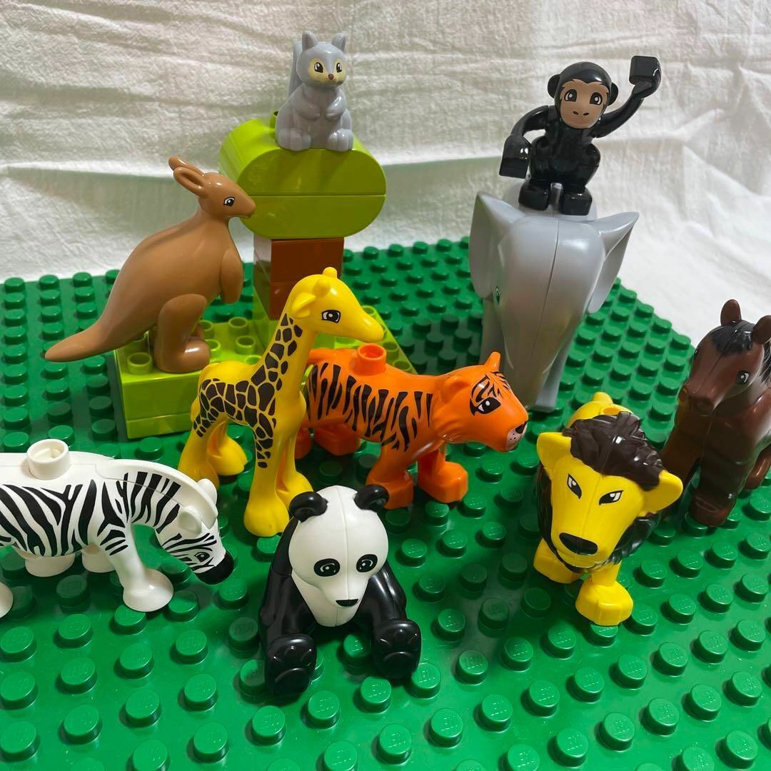 動物10点セット レゴ互換 LEGO おもちゃ ブロック レゴデュプロ 知育玩具