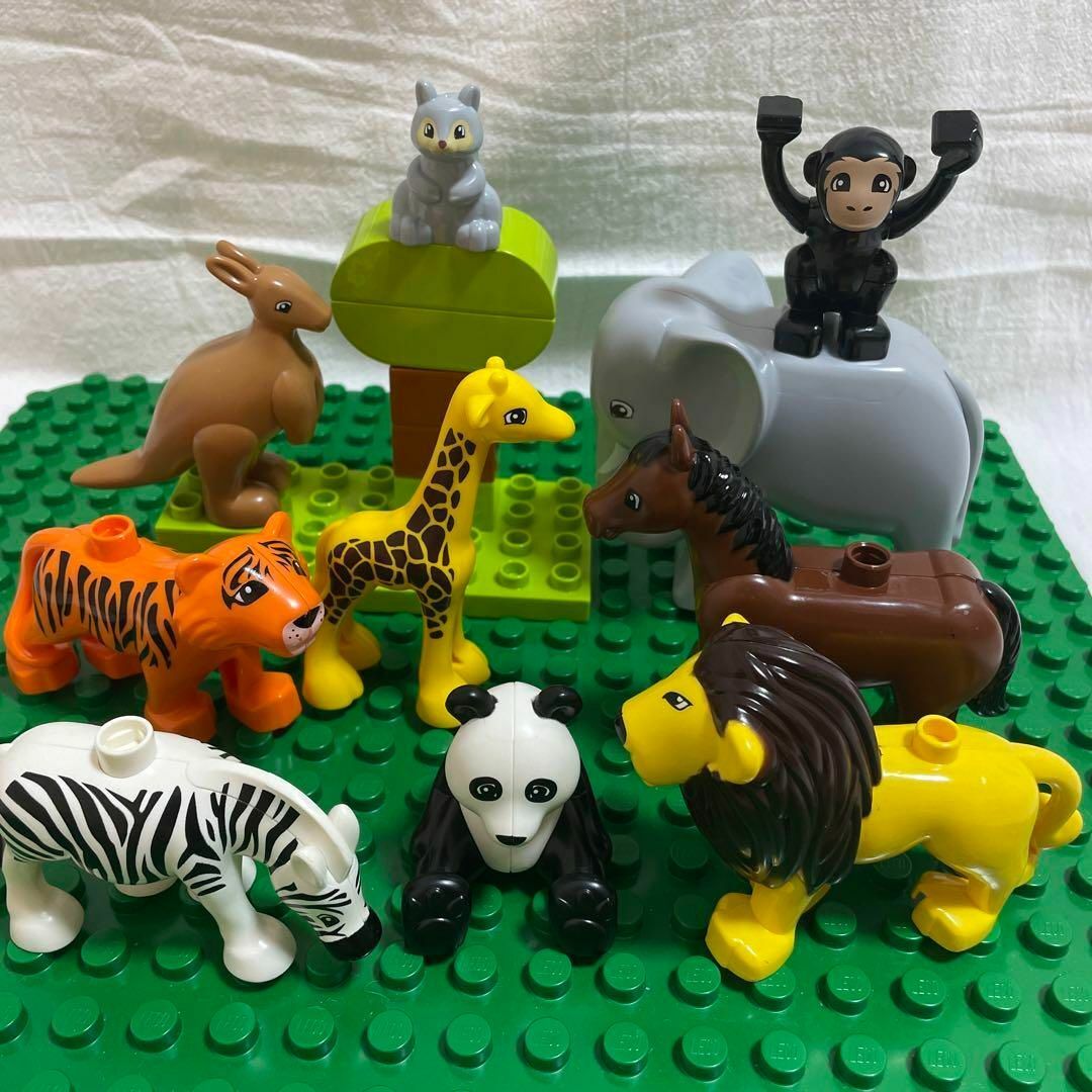 動物10点セット レゴ互換 LEGO おもちゃ ブロック レゴデュプロ 知育玩具