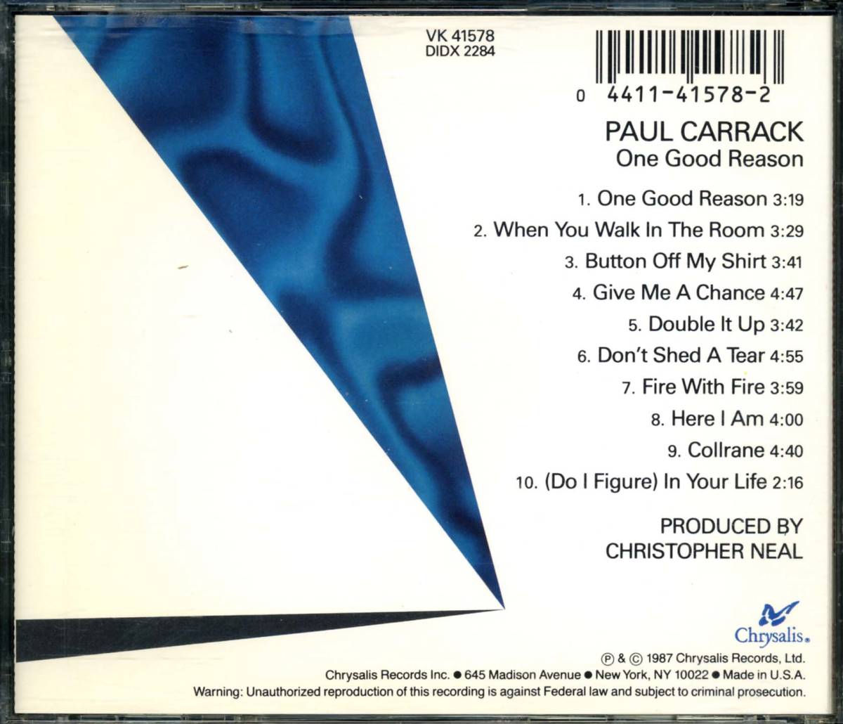 Paul CARRACK*One Good Reason [ paul (pole) kya подставка,ACE,MIKE & the MECHANICS,SQUEEZE,WARM DUST]