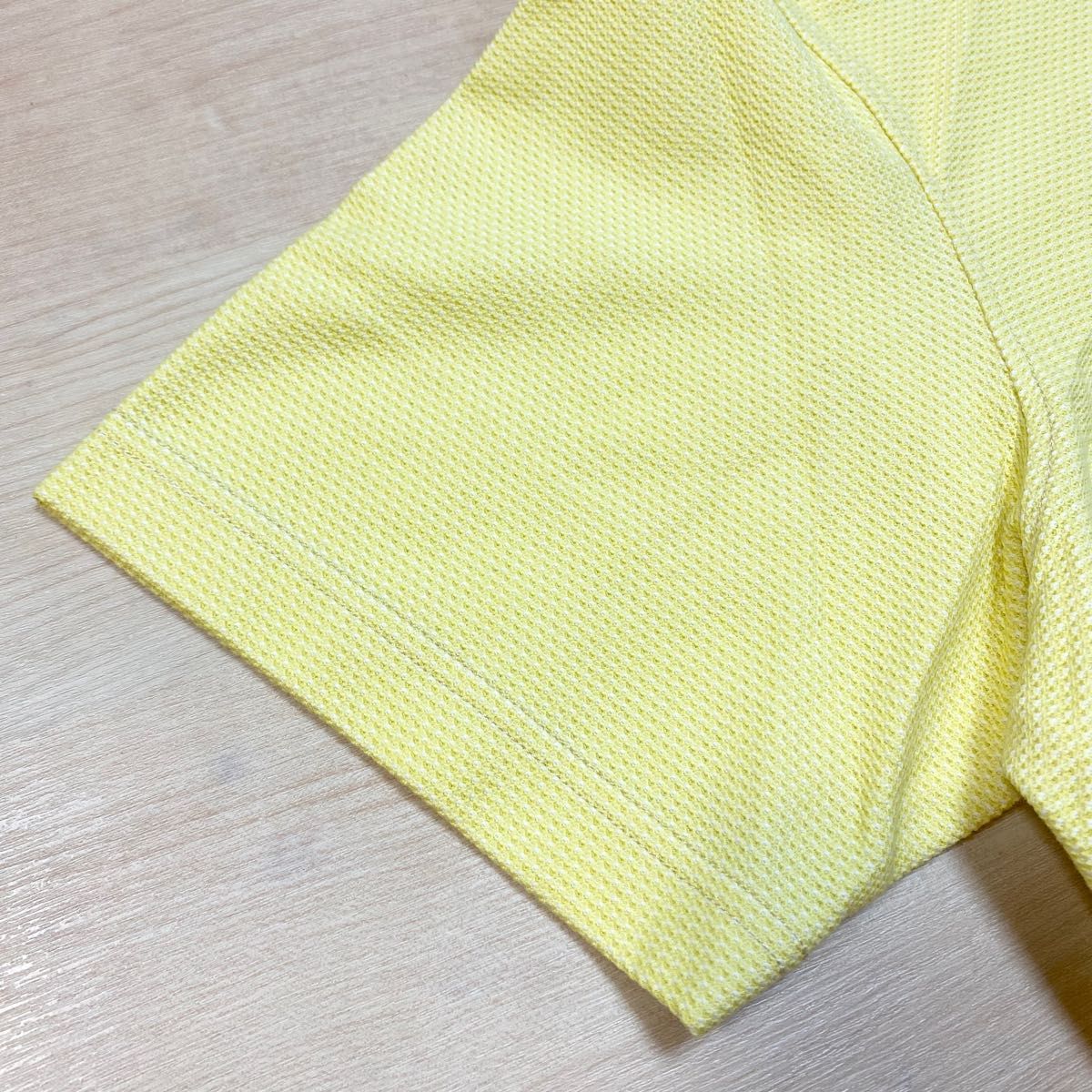 TAKEO KIKUCHI 半袖 ポロシャツ 綿混 黄色 5L クイックドライ