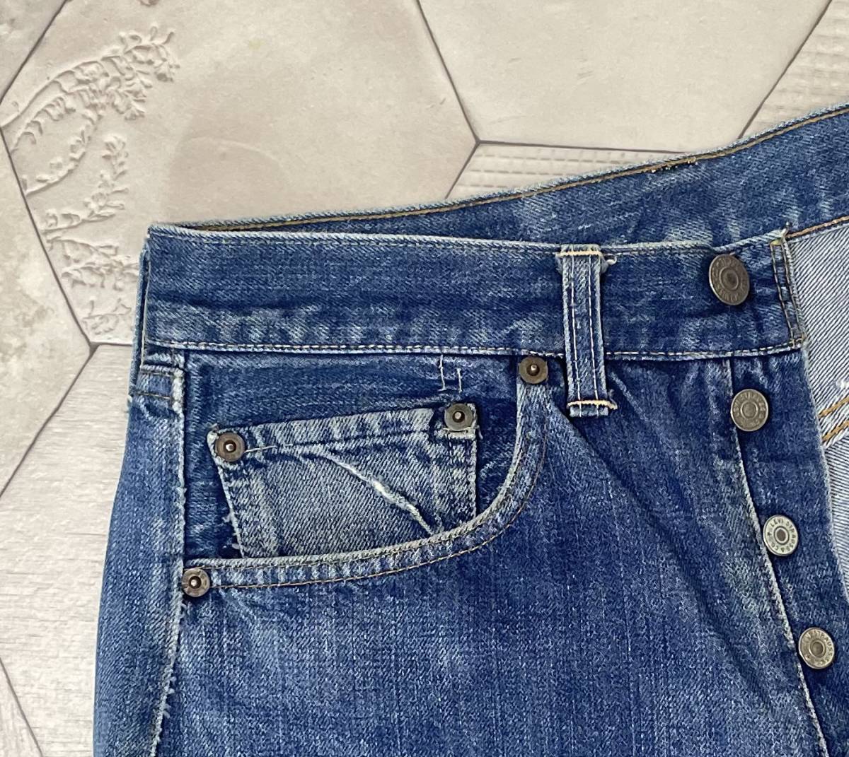 60s ヴィンテージ LEVI'S リーバイス 501 ビッグE 刻印8 W30_画像5