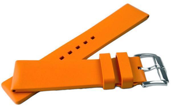 HIRSCH/PURE ヒルシュ/ピュア 腕時計ベルト Orange 22mm
