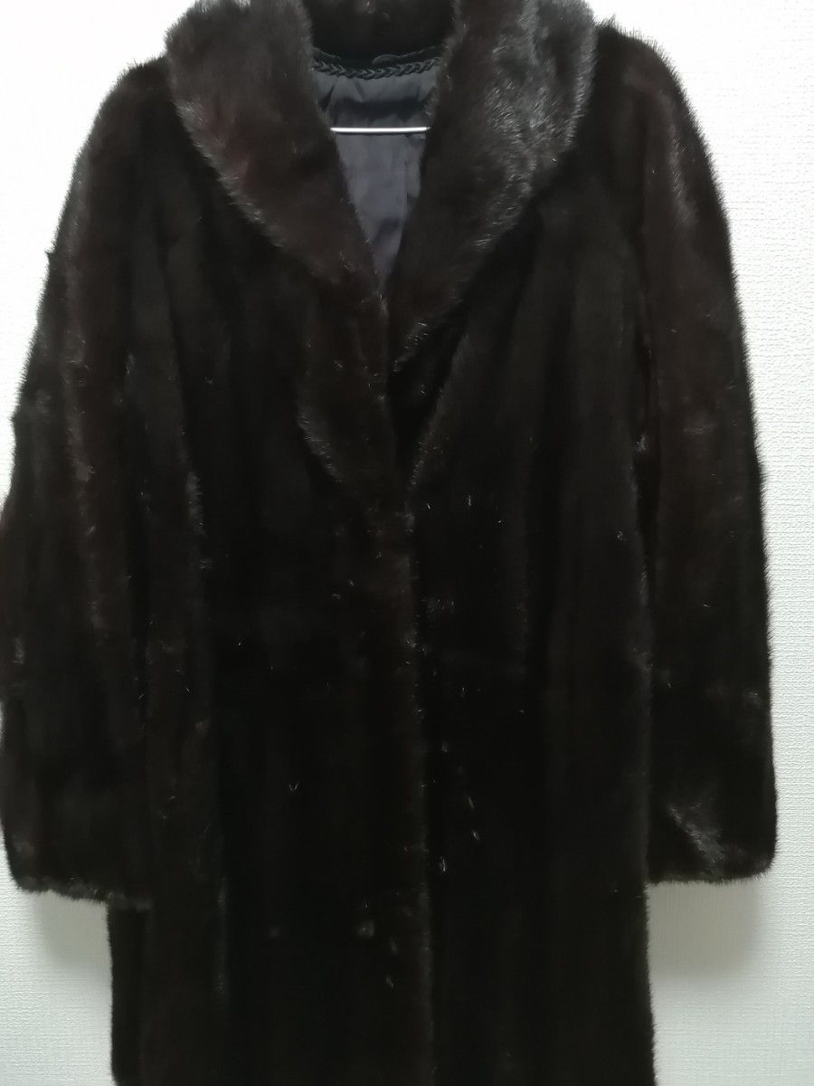 36800円→1万円値下げ・ほぼ新品・最高級毛皮・ミンク・ダーク