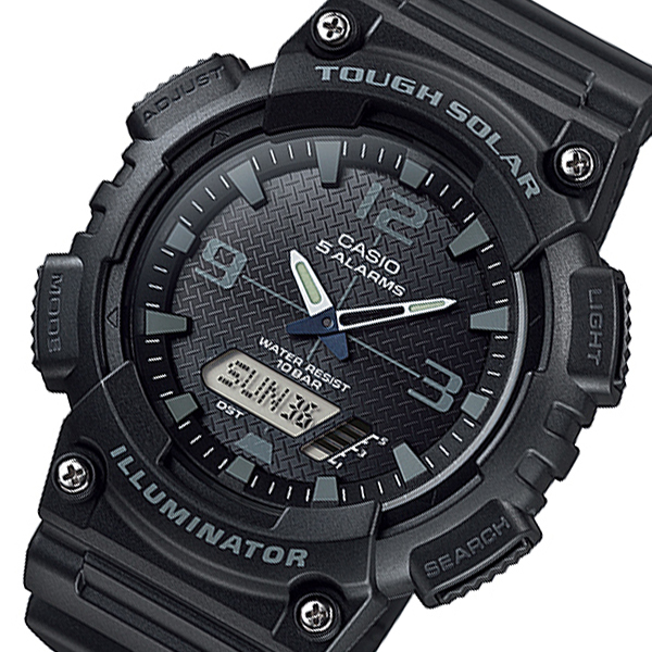 カシオ CASIO クオーツ メンズ 腕時計 AQ-S810W-1A2 ブラック ブラック_画像1