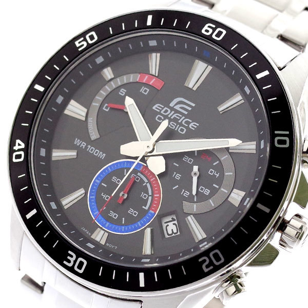 男の子向けプレゼント集結 クォーツ EDIFICE エディフィス EFR-552D-1A3V メンズ 腕時計 CASIO カシオ ブラック ブラック シルバー コラボレーションモデル