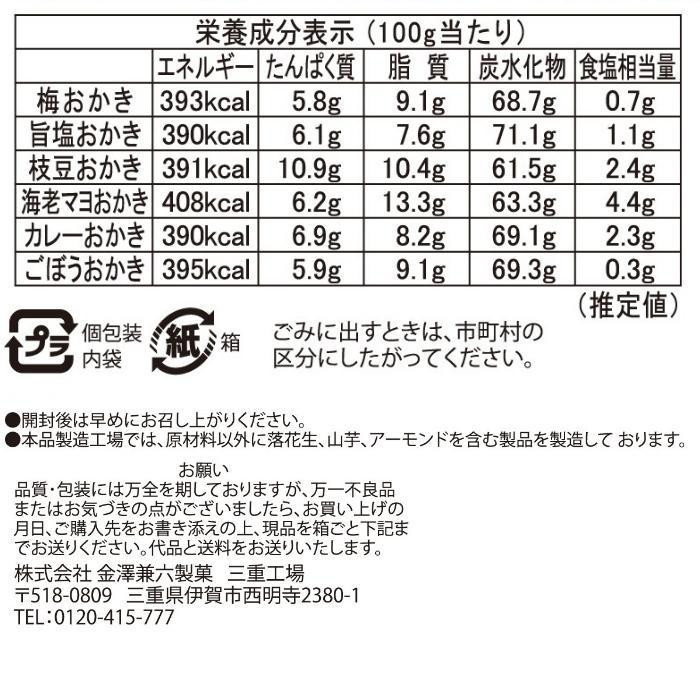 金澤兼六製菓 国産餅米おかき 金澤小町 KMC-15_画像5