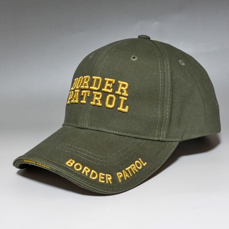 帽子 メンズ ミリタリー キャップ ROTHCO ロスコ ブランド BORDER PATROL 刺繍 オリーブ_画像5