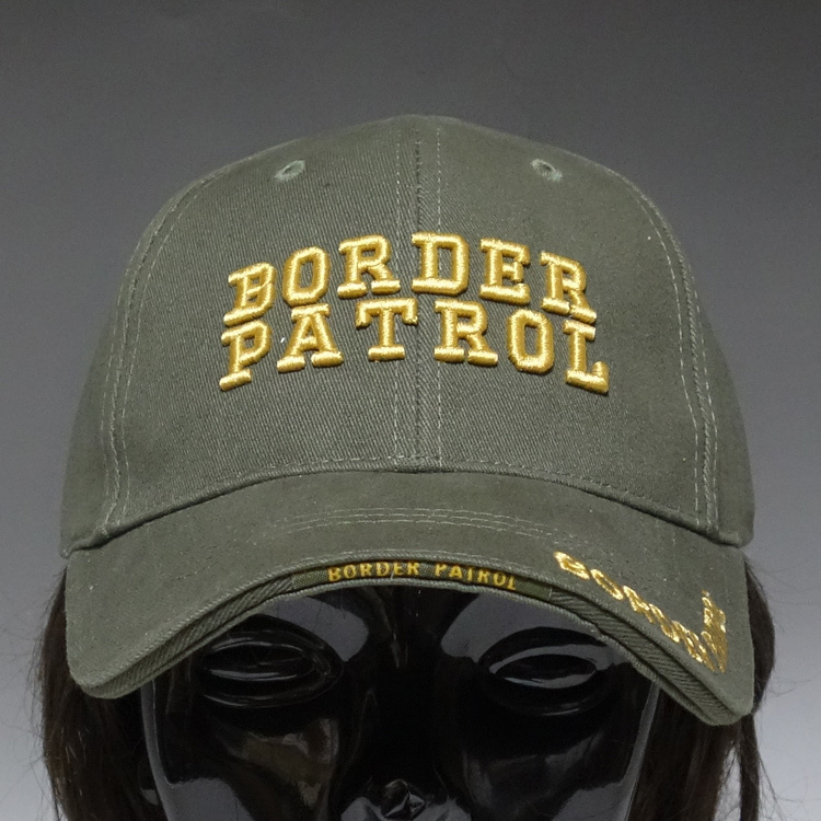 帽子 メンズ ミリタリー キャップ ROTHCO ロスコ ブランド BORDER PATROL 刺繍 オリーブ_画像2