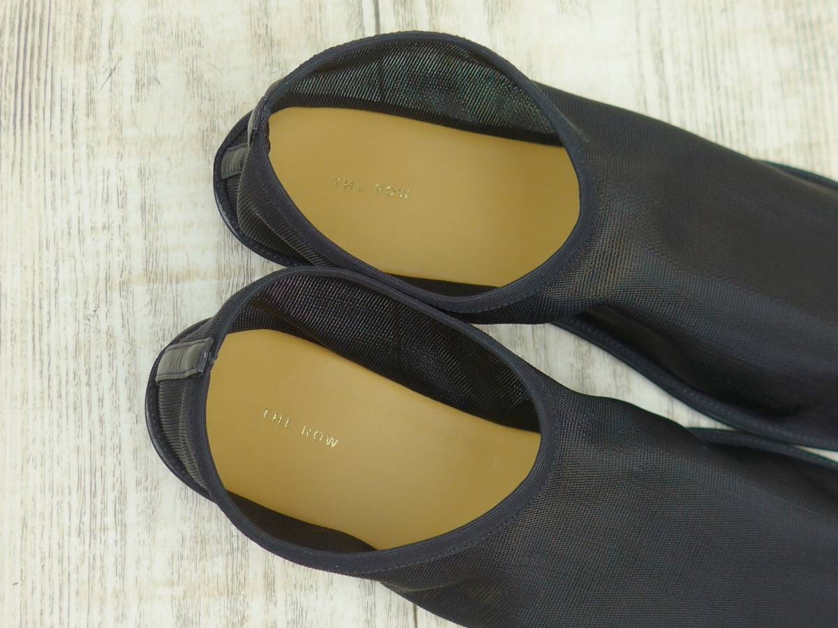 THE ROW ザロウ 23SS Sock ナイロンシューズ35 ブラック 新品 THE ROW ザロウ 23SS Sock ナイロンシューズ35 ブラック 新品