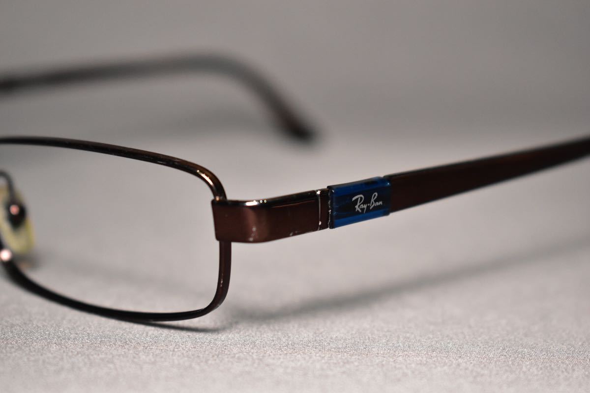 人気【RayBan/レイバン】RB6076 フルリム サイドロゴ スクエア型 眼鏡フレーム ブロンズ 正規品 サングラス_画像5