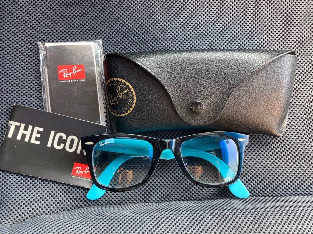 RayBan レイバン　水色　青色　廃盤　レア　RB2140 1001/3F 50□22 2N サングラス_画像1