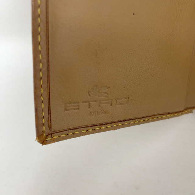 ETRO　エトロ　二つ折り財布　PVC×レザー　ペイズリー柄_画像4