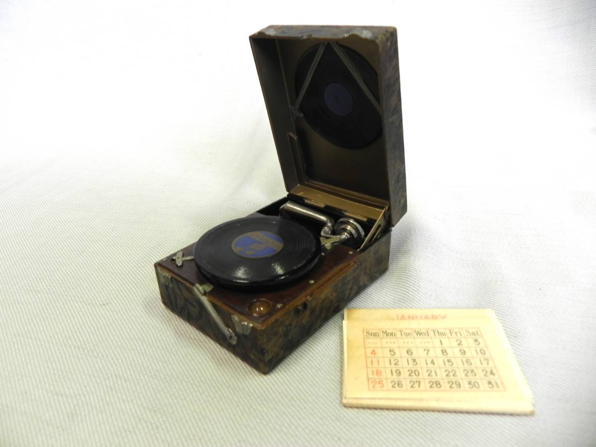 COLUMBIA desk gramophone type ink inserting unused?