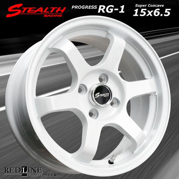 ■ ステルスレーシング RG-1 ■ 15x6.5J+38　幅広リム＆スーパーコンケイブ/チューニング軽四他　MAYRUN 165/50R15 タイヤ付4本セット_画像2