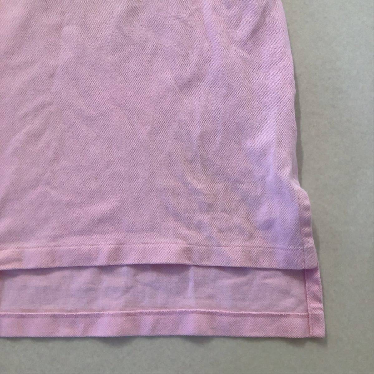 POLO by Ralph Lauren ポロ ラルフローレン 鹿子 半袖 ポロシャツ メンズ Sサイズ ピンク_画像4