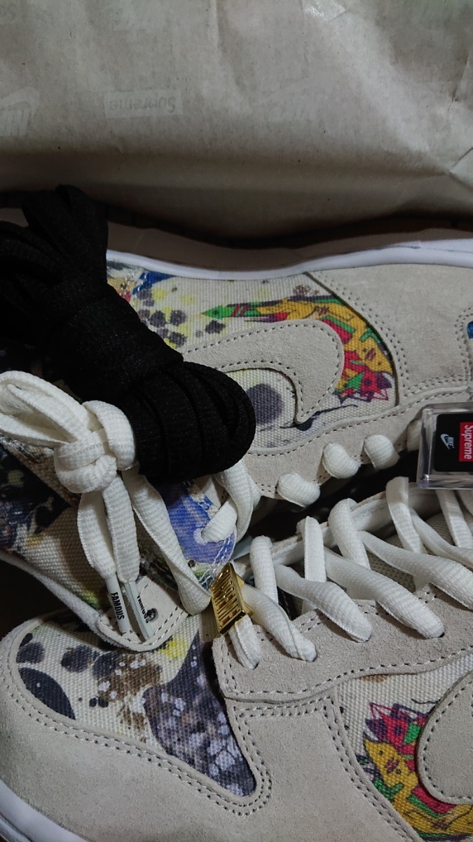 26.5cm US8.5 Supreme Nike SB Dunk High Rammellzee FD8779-100 の