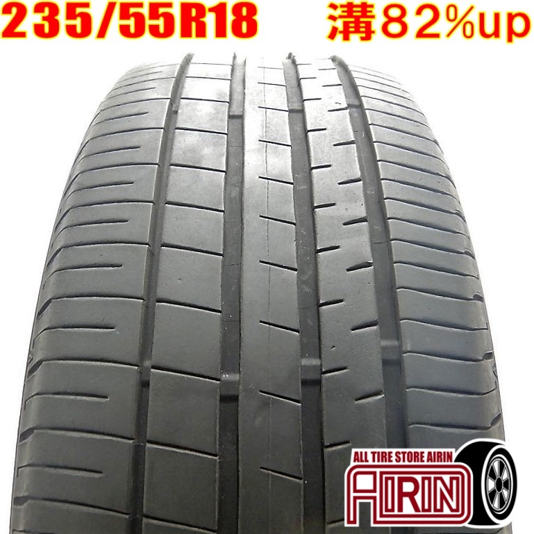 中古タイヤ 235/55r18 タイヤ DUNLOP VEURO VE304 1本 単品 レクサスNX RAV４ ハリアー ヴァンガード 中古 18インチ_画像1