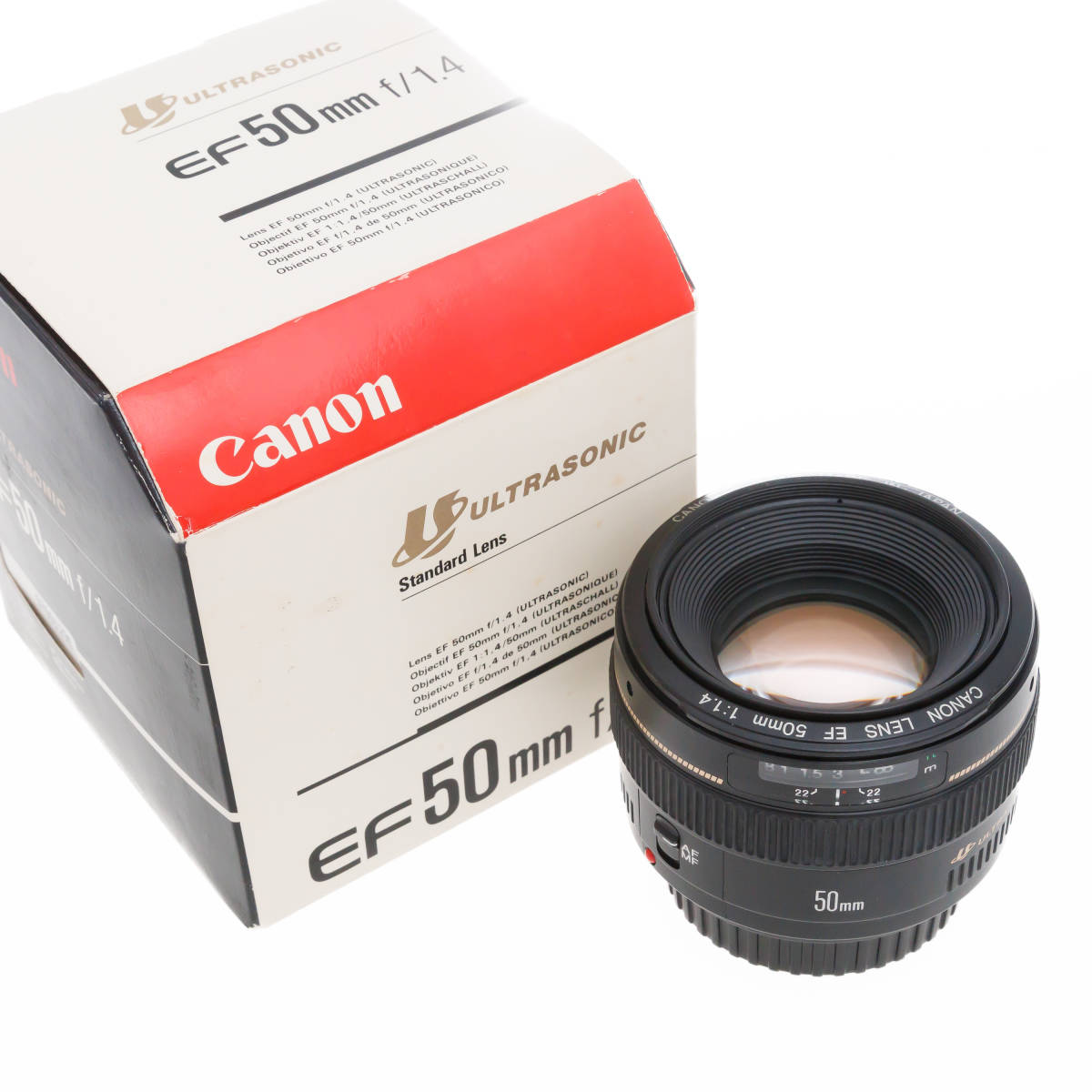 Canon EF50mm F1.4 USM 発売初期品 元箱など全て キヤノン-