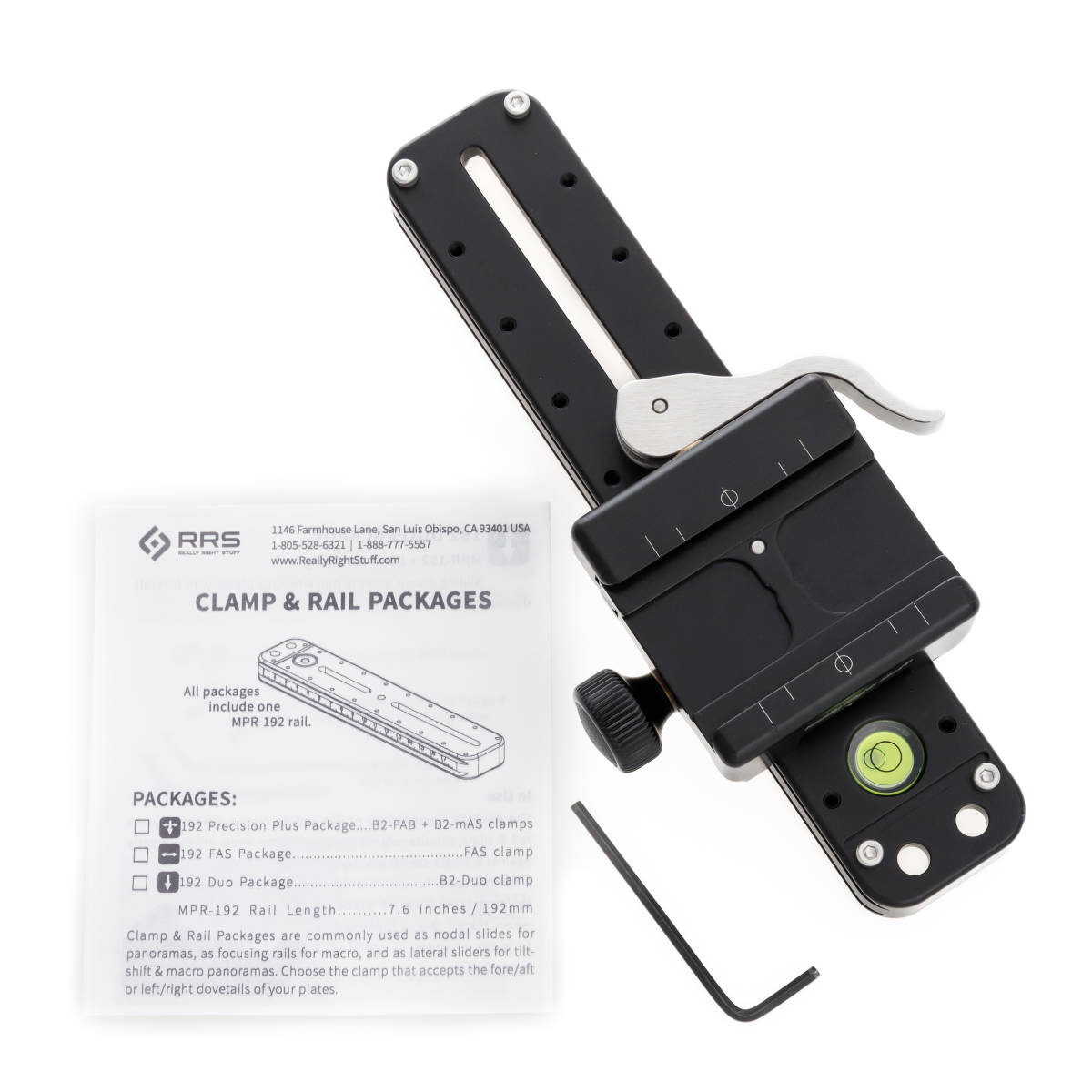 RRS MPR-192 Lever Release Package リアリーライトスタッフ レバーリリースクランプ パノラマ ノーダル