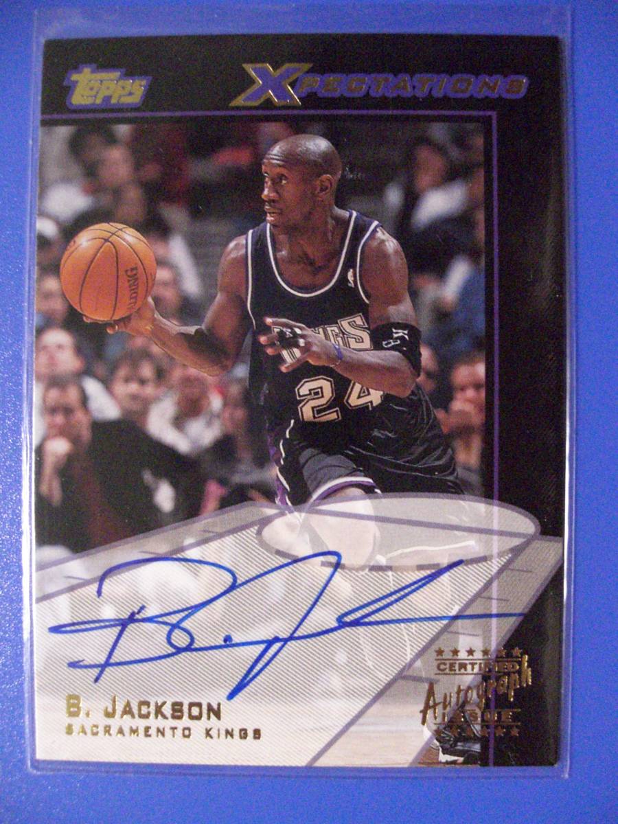 Topps Epectations Bobby Jackson ボビー・ジャクソン 直筆サインカード_画像1