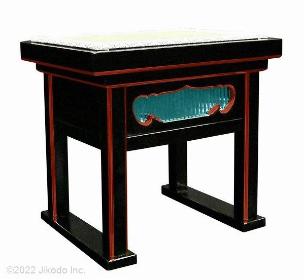 Yahoo!オークション - 【寺院仏具】幅43センチ 黒塗り面朱の背高 Yahoo!オークション - 【寺院仏具】幅43センチ 黒塗り面朱の背高