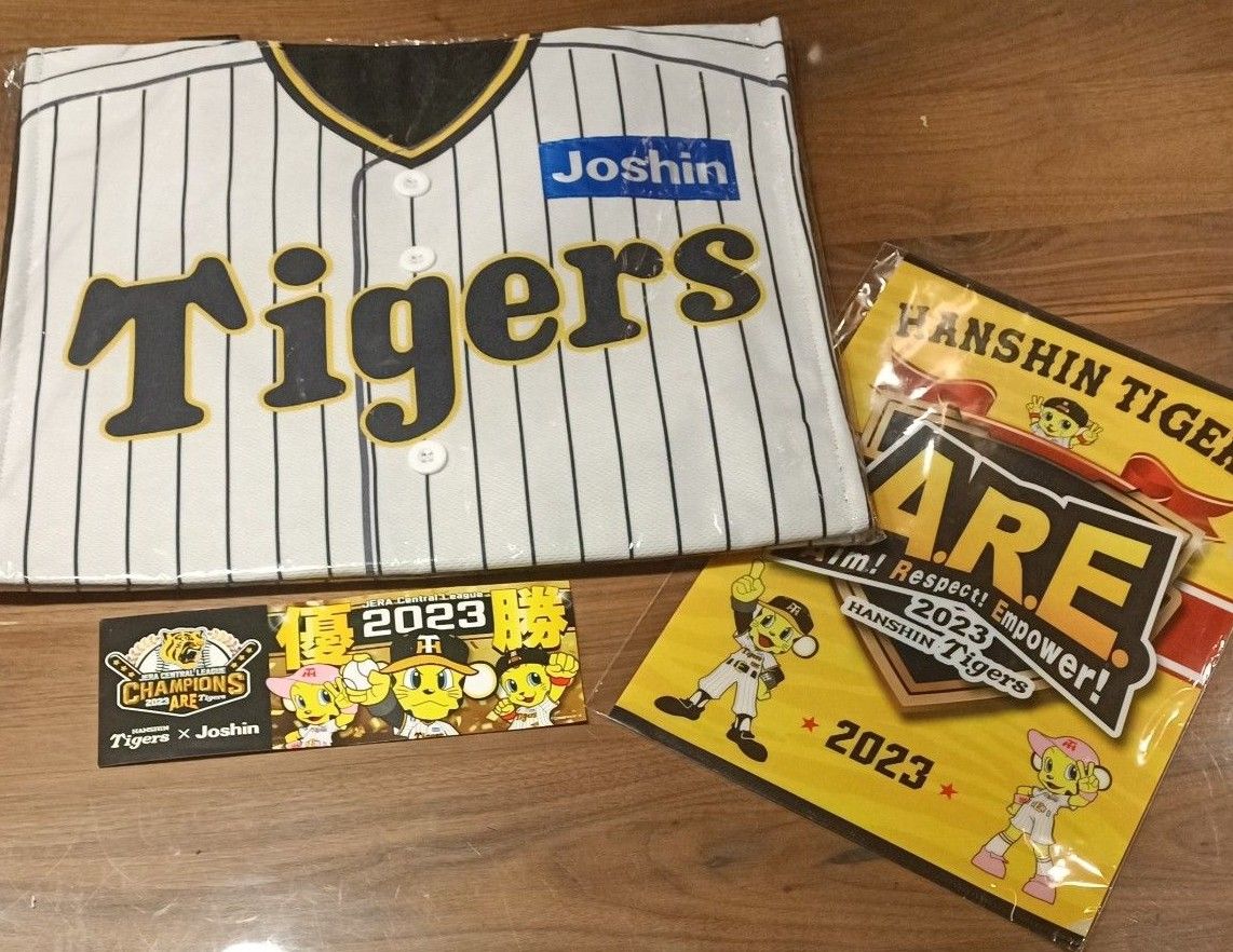 阪神タイガース★優勝記念クリアファイル、ステッカーセット★ジョーシン限定非売品