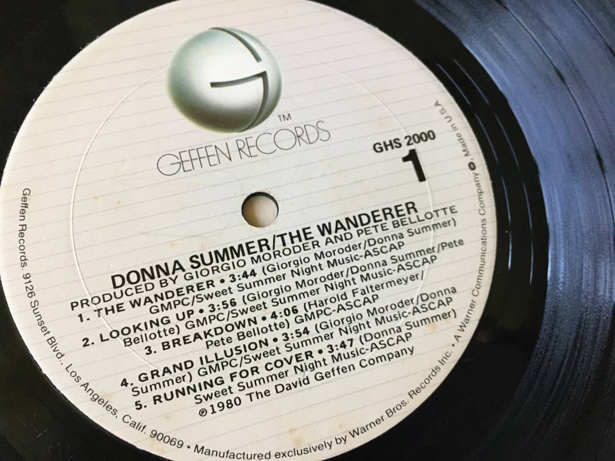 23812●Donna Summer - The Wanderer/ドナサマー ワンダラー/XGHS 2000/12inch LP アナログ盤_画像4