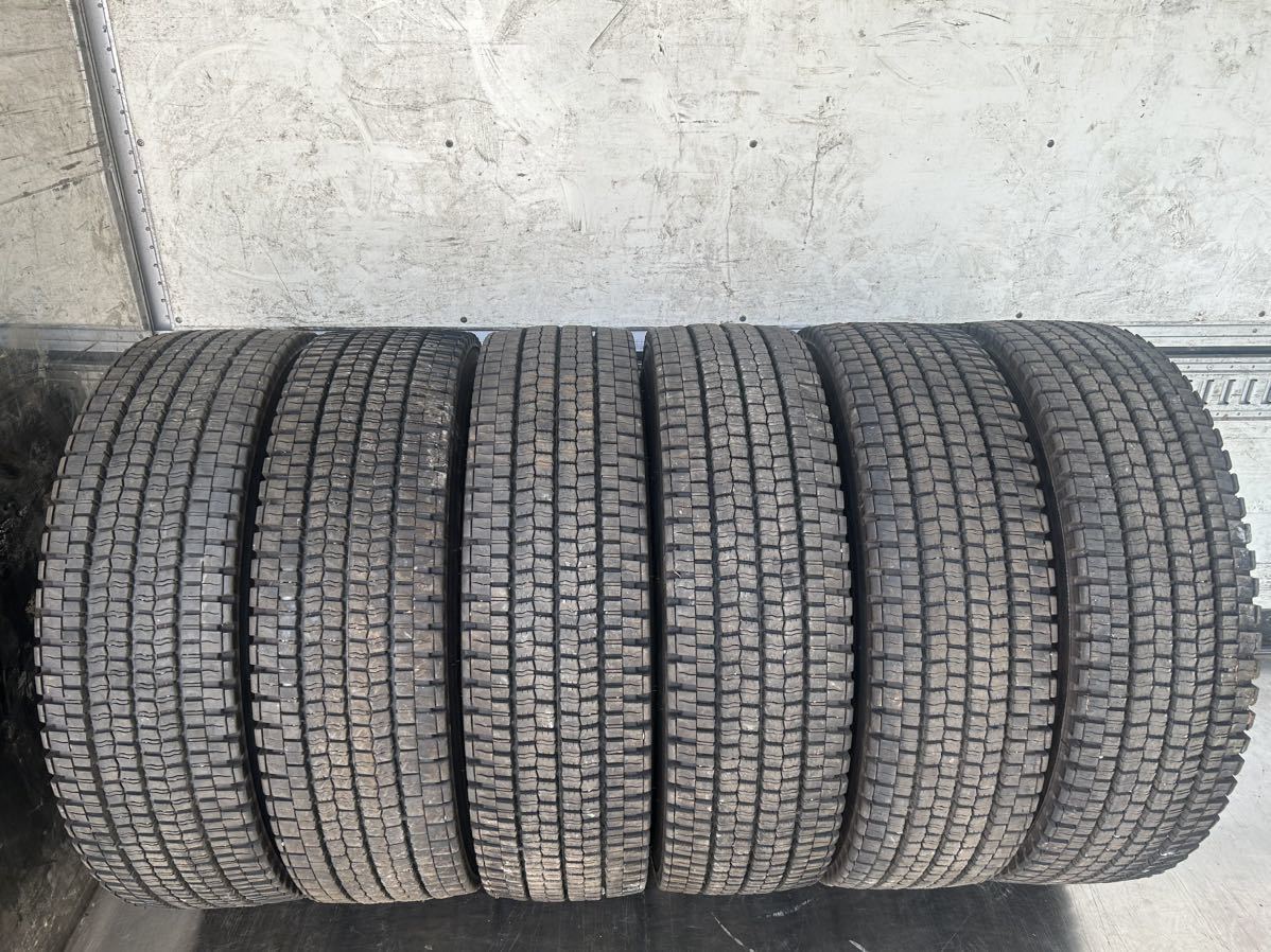 2022年 DUNLOP 275/80R22.5 151/148J DECTES SP001 バリ山スタッドレス6本、13.42mm2本、16.81mm2本