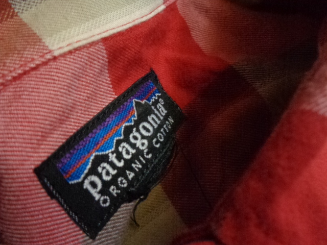 パタゴニア Patagonia チェック 長袖 シャツ レディース 赤白 オーガニックコットン_画像5