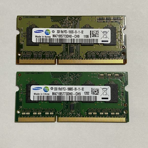 ノートパソコン メモリ DDR3 4GB Mac/Windows対応③の画像1