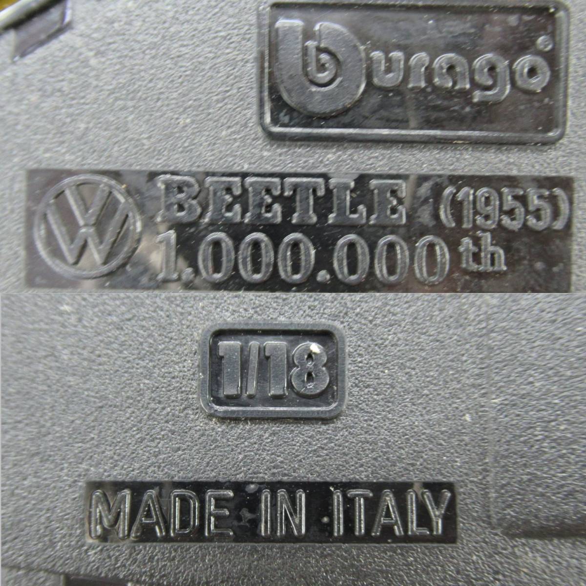 ブラーゴ ミニカー  1/18 BEETLE 1955 難ありの画像8