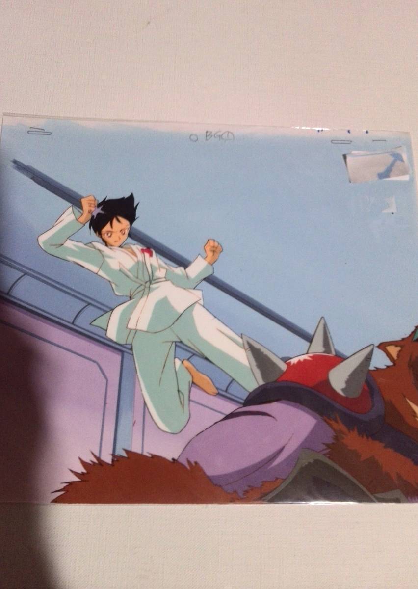 ヤフオク! - キューティハニーF セル画背景付きBG 1道着でキックする...