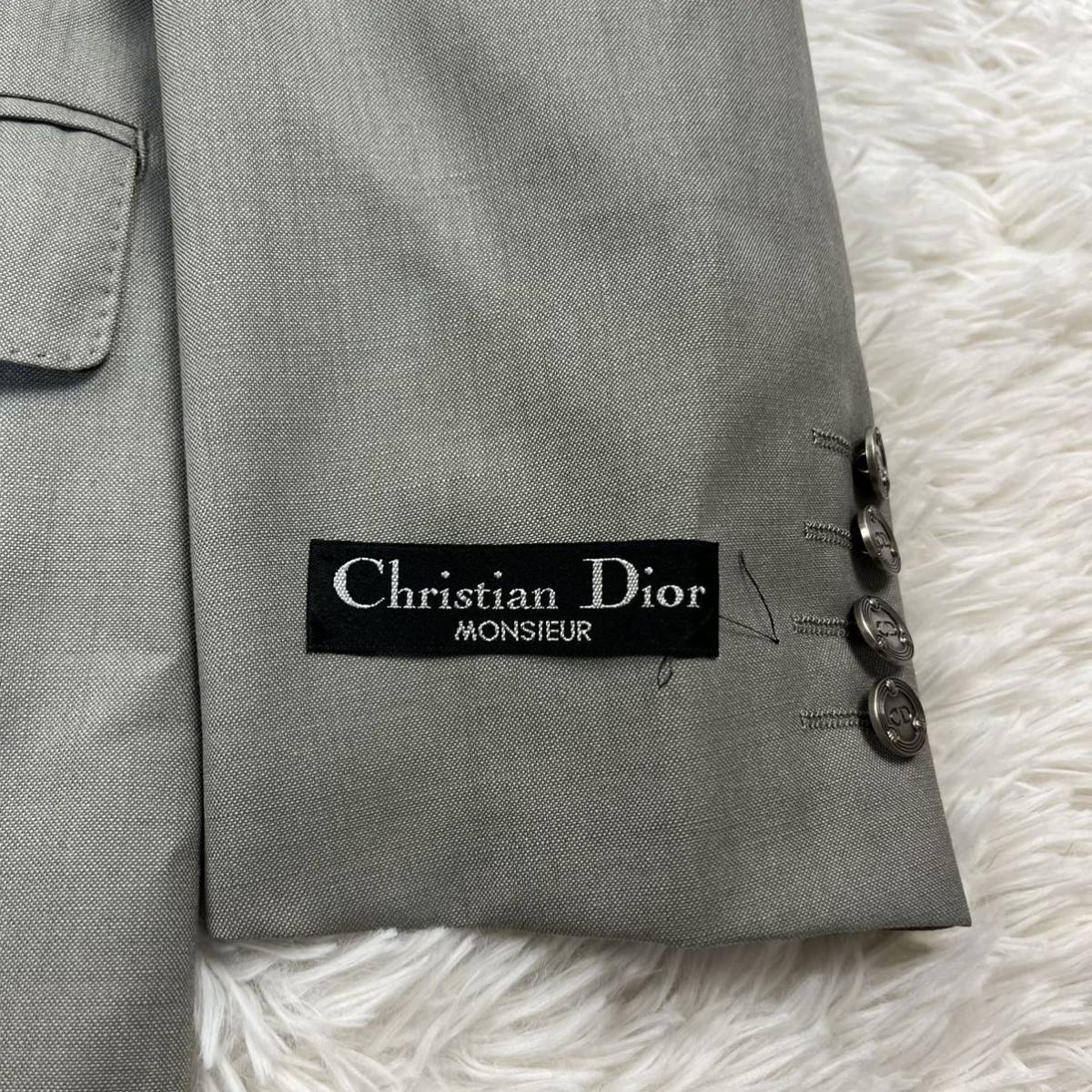 ☆大人気☆Christian Dior ジャケット メンズ 上着 灰色 グレー ダブル ダブルジャケット タグ付き_画像2