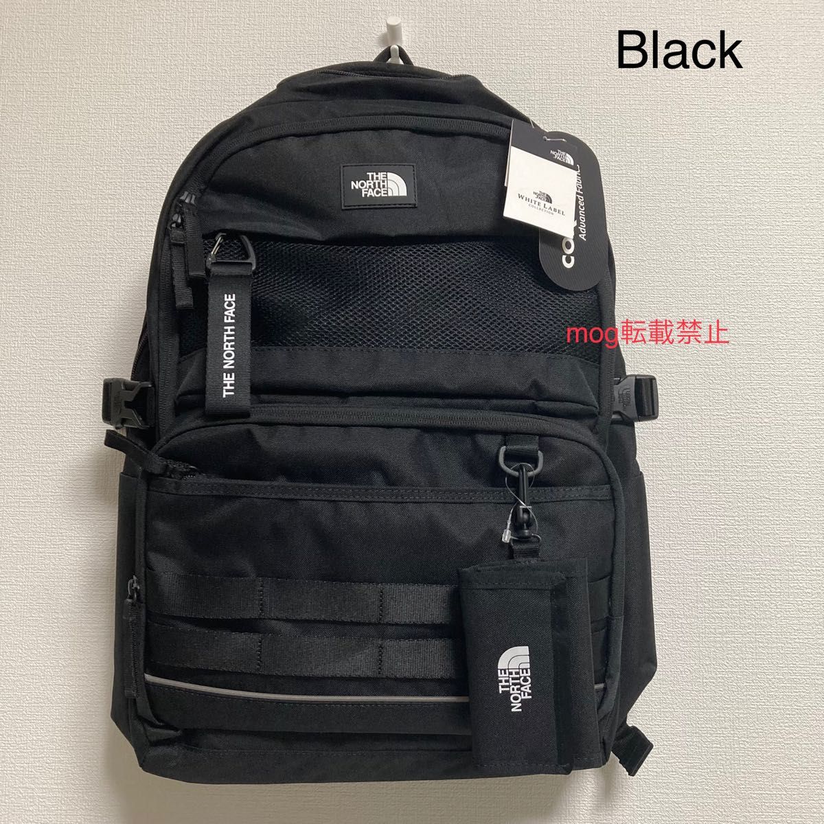 THE NORTH FACE 新品タグ付 ノースフェイス【ウォレット付 黒 THE NORTH FACE 新品タグ付 ノースフェイス【ウォレット付 黒