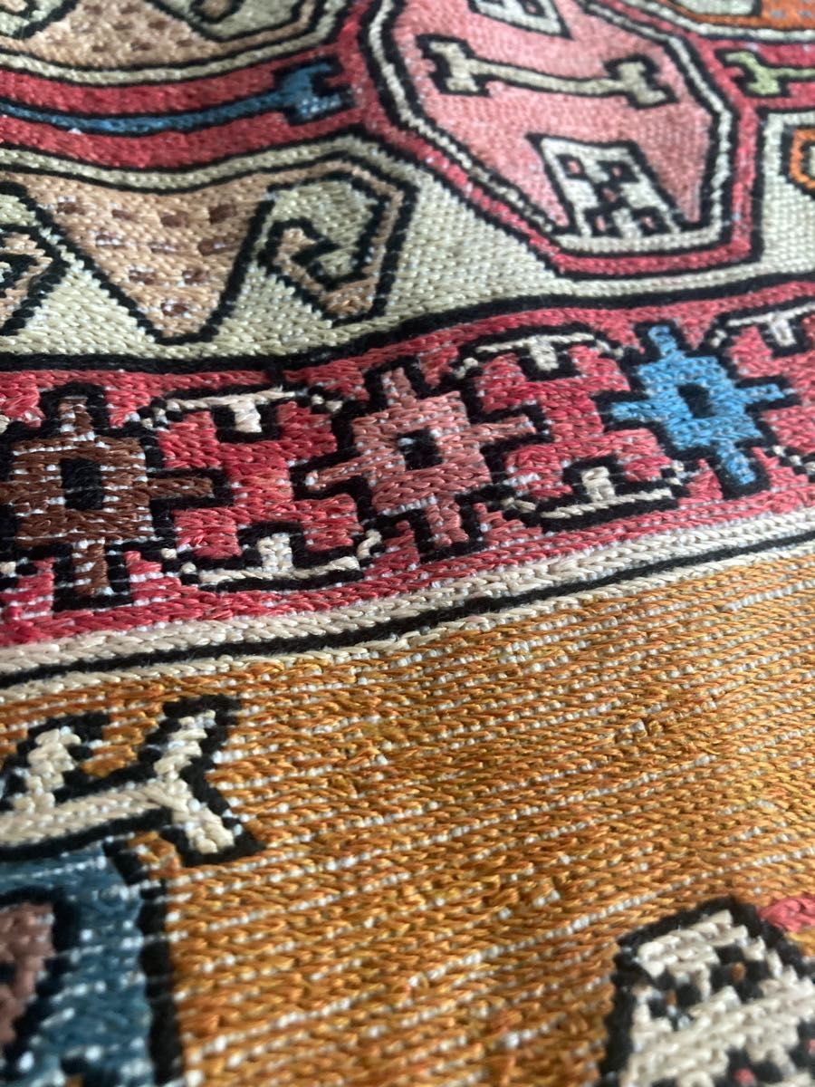 トルコ ラグ 絨毯 アンティーク オリエンタル 195×120cm-