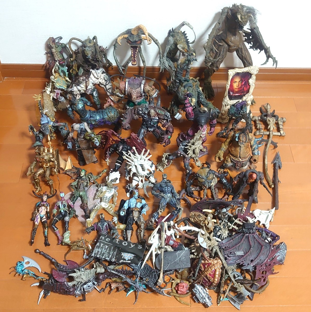 SPAWN McFARLANE TOYS Spawn mak fur Len toys figure SF American Comics weapon parts abroad large amount set summarize Junk tp-23x941