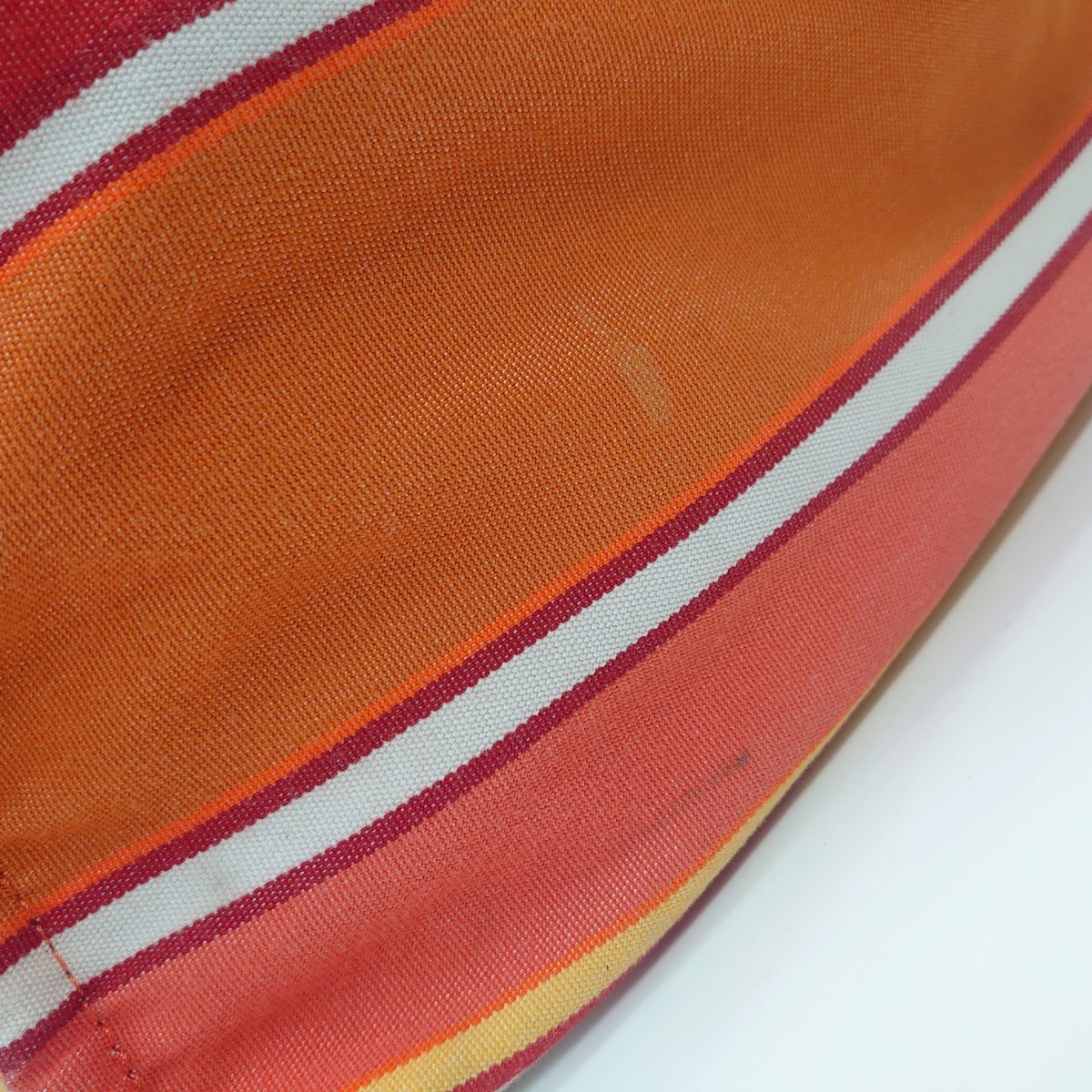 HEAD PORTER sunbrella Headporter Sanbrella collaboration tote bag Yoshida bag canvas pocket border orange tp-23x904