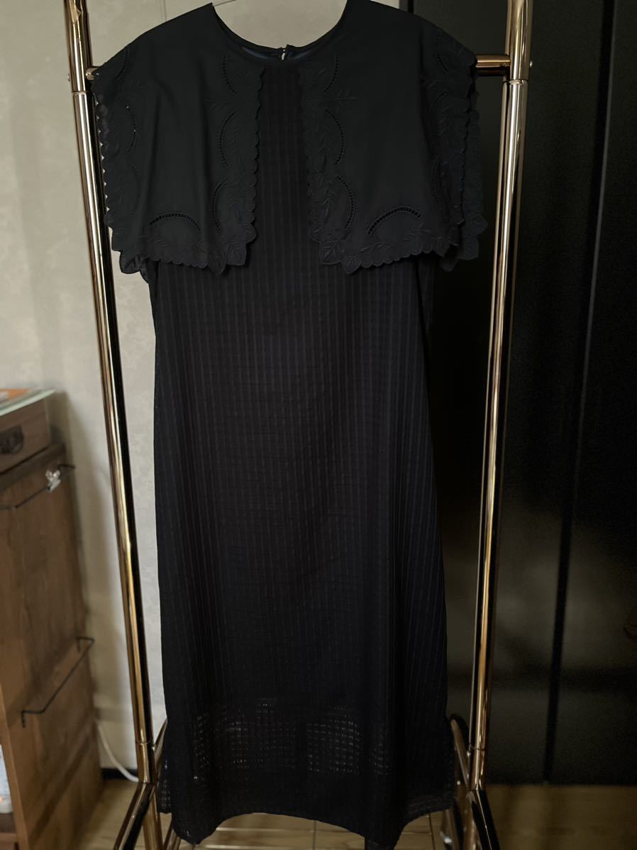 日本初の WHYTO ケープ レースカラー Iライン ドレス wht23hop4030-tr