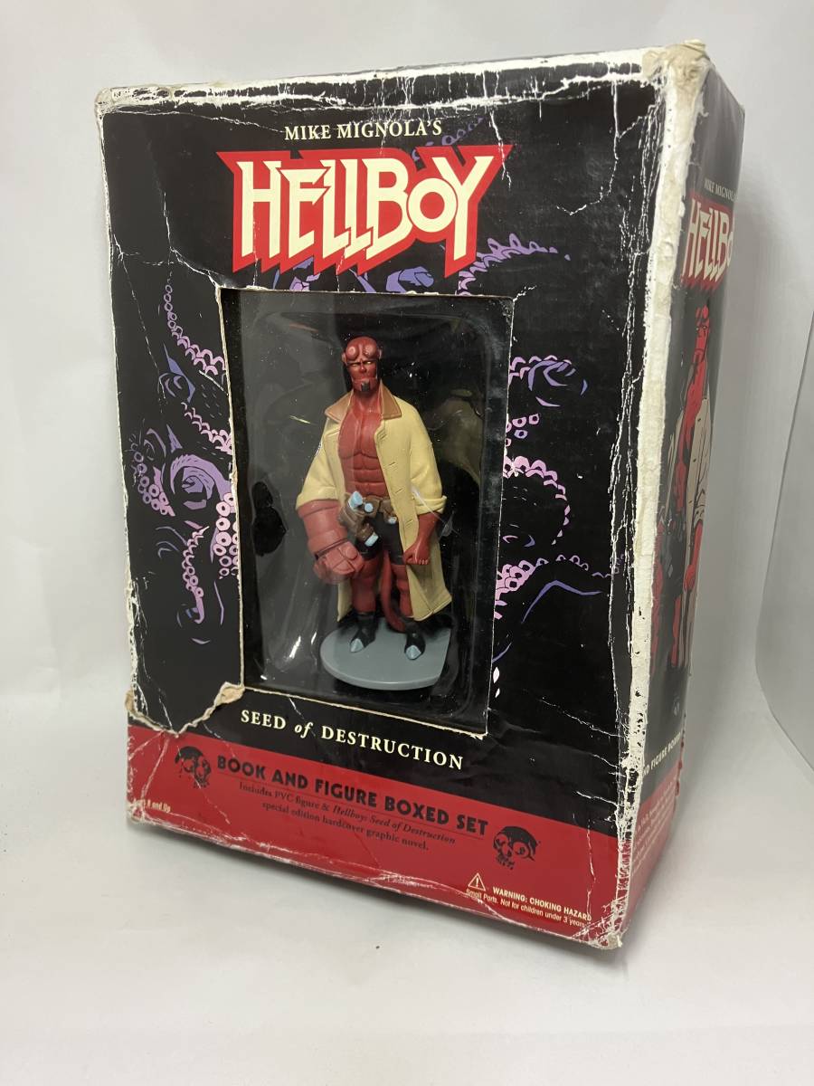 海外版　ヘルボーイ/HELLBOY　BOOK　AND　FIGURE　BOXED　SET　フィギュア付きコミック　SEED　of　DESTRUCTION　破滅の種子_画像1