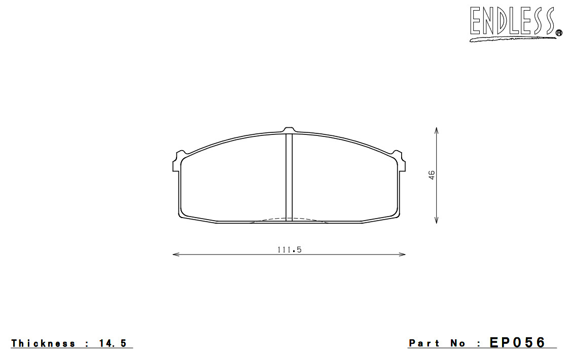 ENDLESS ブレーキパッド SSS フロント ブルーバード 910(4輪ディスク) S54.10～S56.11 EP056SS2_画像5
