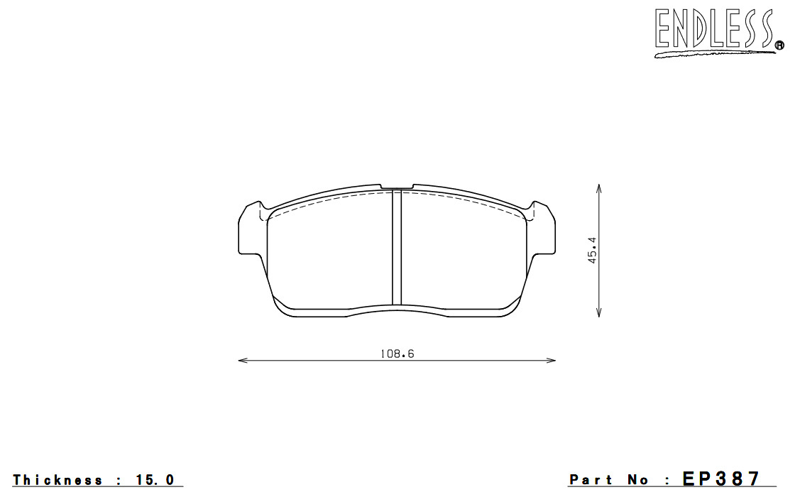 ENDLESS ブレーキパッド NEW TYPE-R フロント スイフトスポーツ HT81S EP387TRN