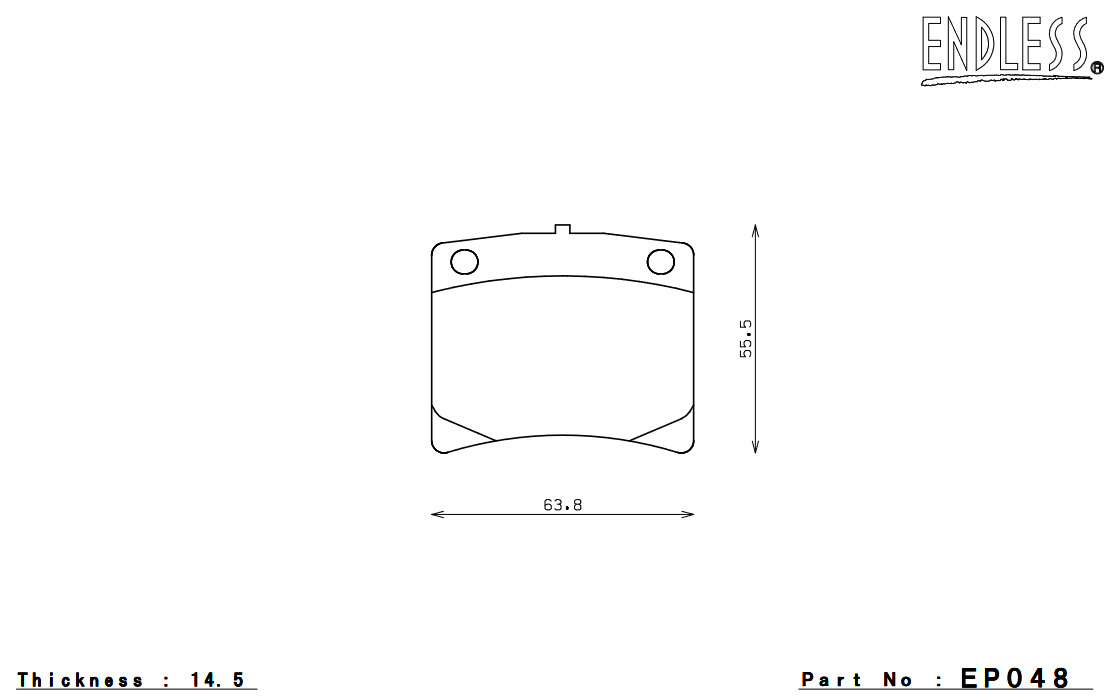 ENDLESS ブレーキパッド SSS リア セドリック/グロリア 430系(L20/Z20P/4輪ディスク) EP048SS2_画像5