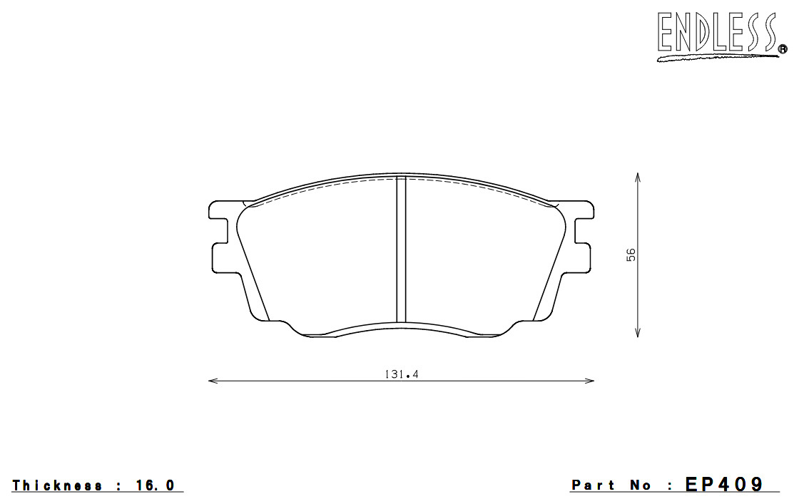 ENDLESS ブレーキパッド SSS フロント アテンザセダン GG3P/GGEP EP409SS2_画像5
