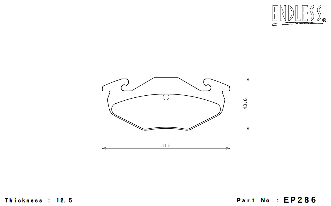 ENDLESS ブレーキパッド SSS リア カプチーノ EA11R/21R EP286SS2_画像5