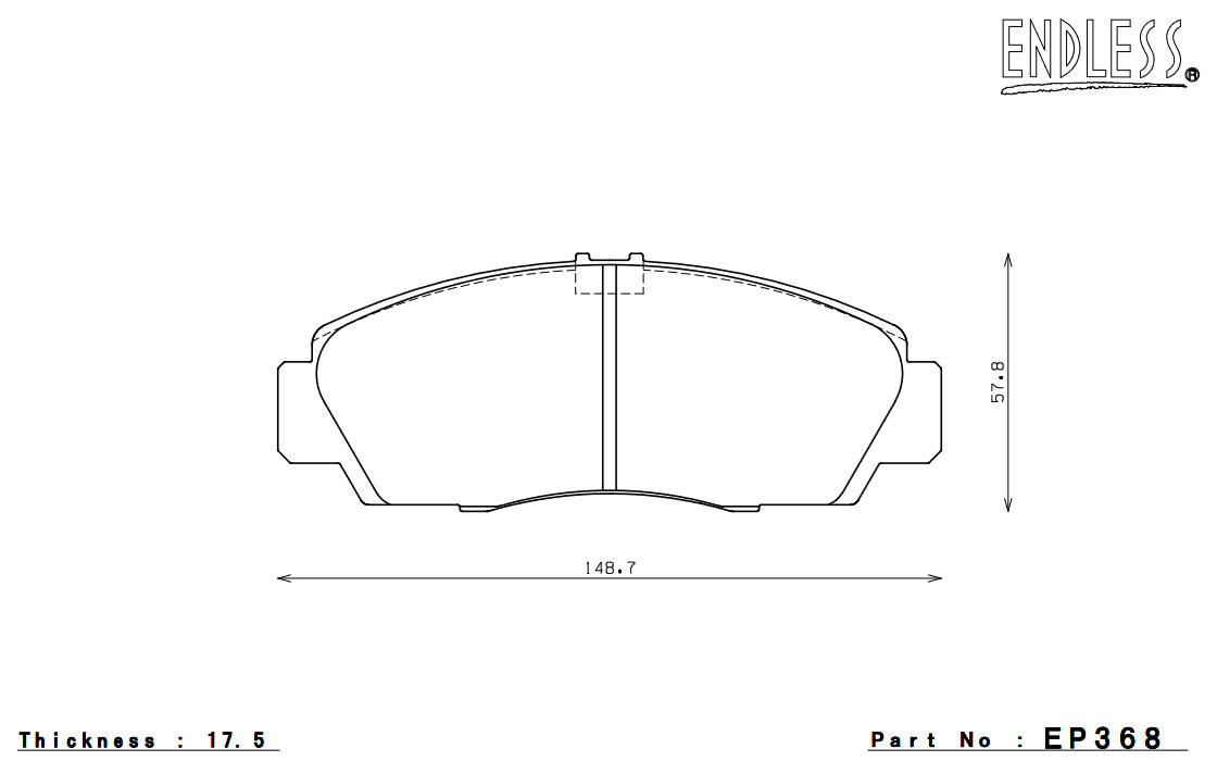 ENDLESS エンドレス ブレーキパッド SSS 1台分セット アコード/アコードユーロR CL7(ユーロR)/CL9 EP368SS2+EP312SS2_画像5