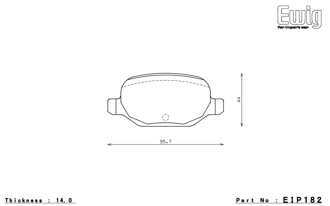 ENDLESS エンドレス ブレーキパッド SSM PLUS リア FIAT ABARTH 595 31214T ベースグレード EIP182MP_画像3