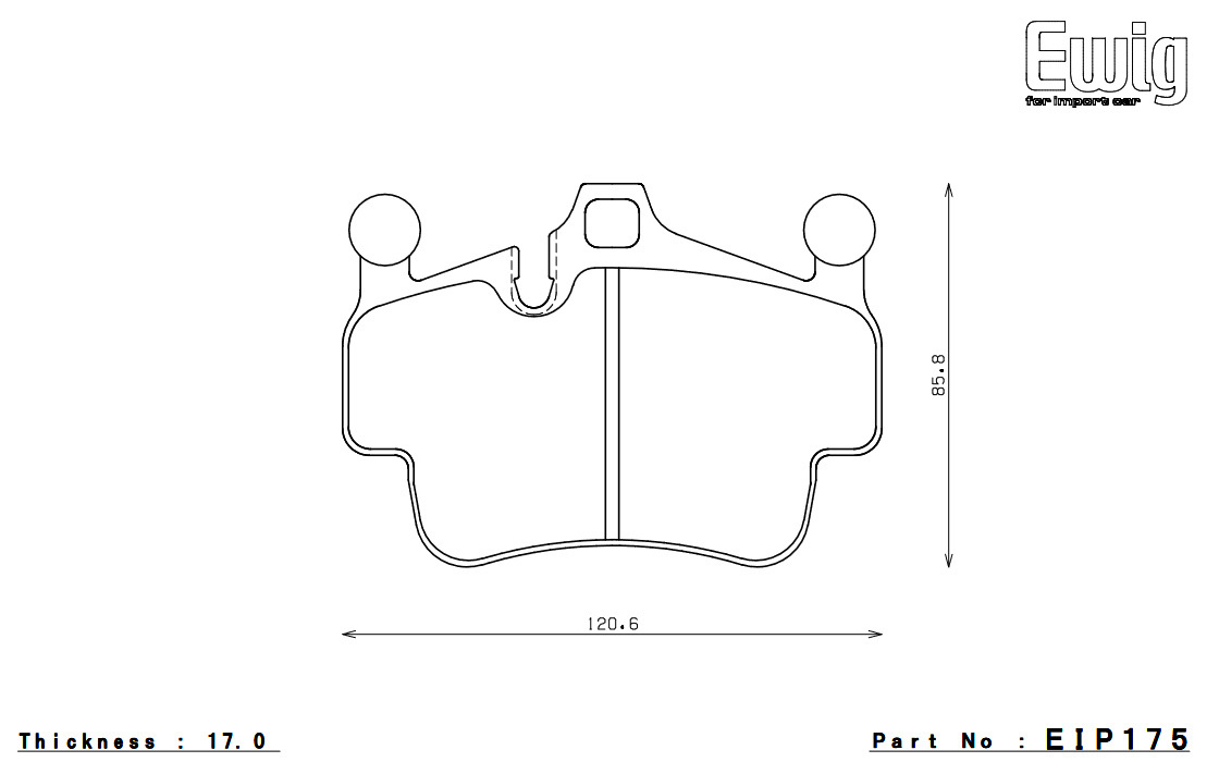 ENDLESS エンドレス ブレーキパッド CC33(S55G) 1台分セット PORSCHE Cayman(987) EIP175CC33+EIP073CC33